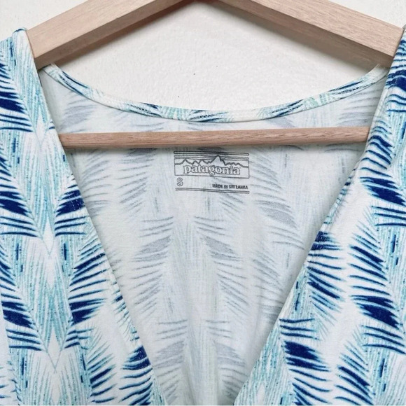 Patagonia Womens Small Sleeveless  Vneck Printed Margot Organic Cotton Dress - Picture 11 of 15